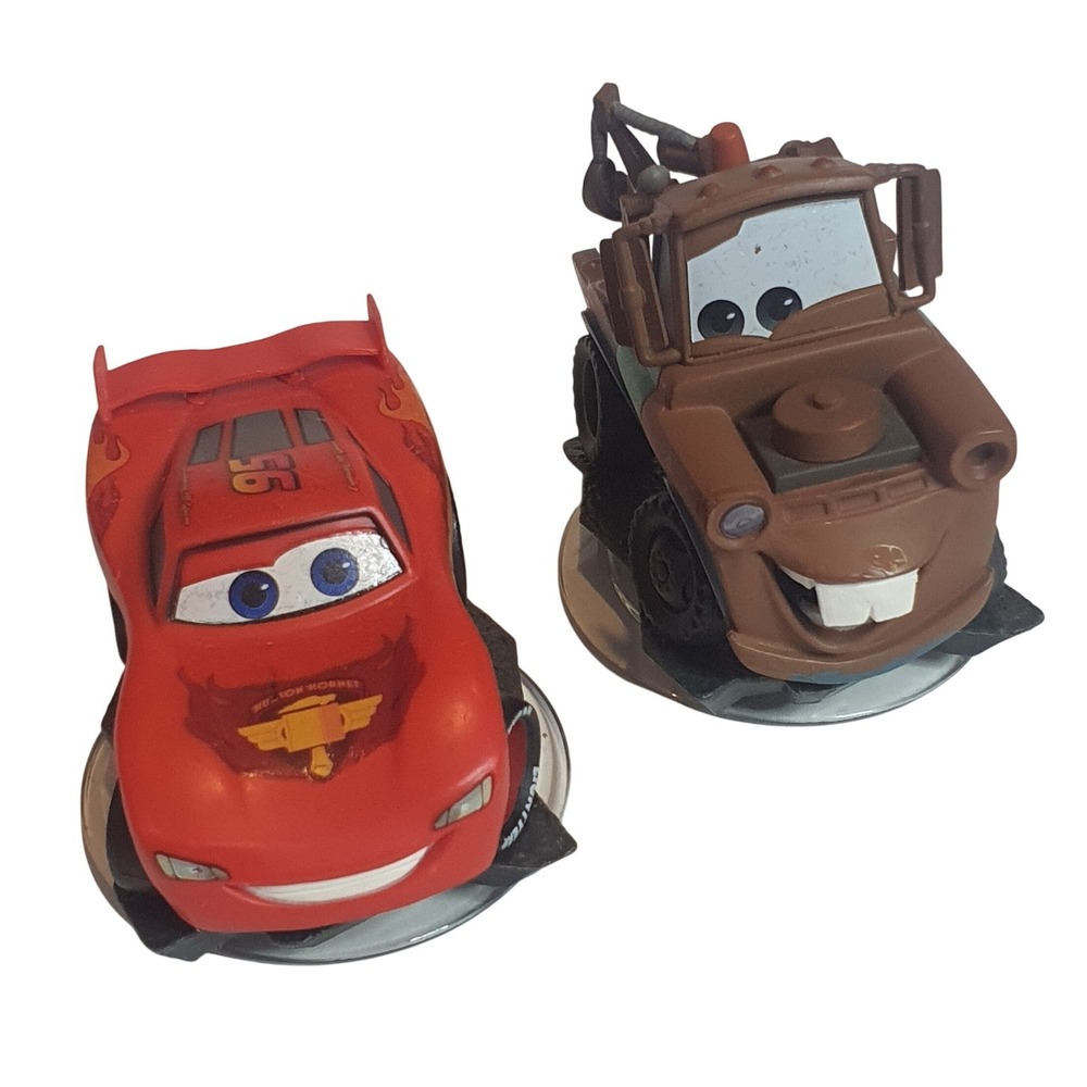 Disney Infinity Cars Lightning McQueen INF-1000006 Tow Mater INF-1000017 Figures